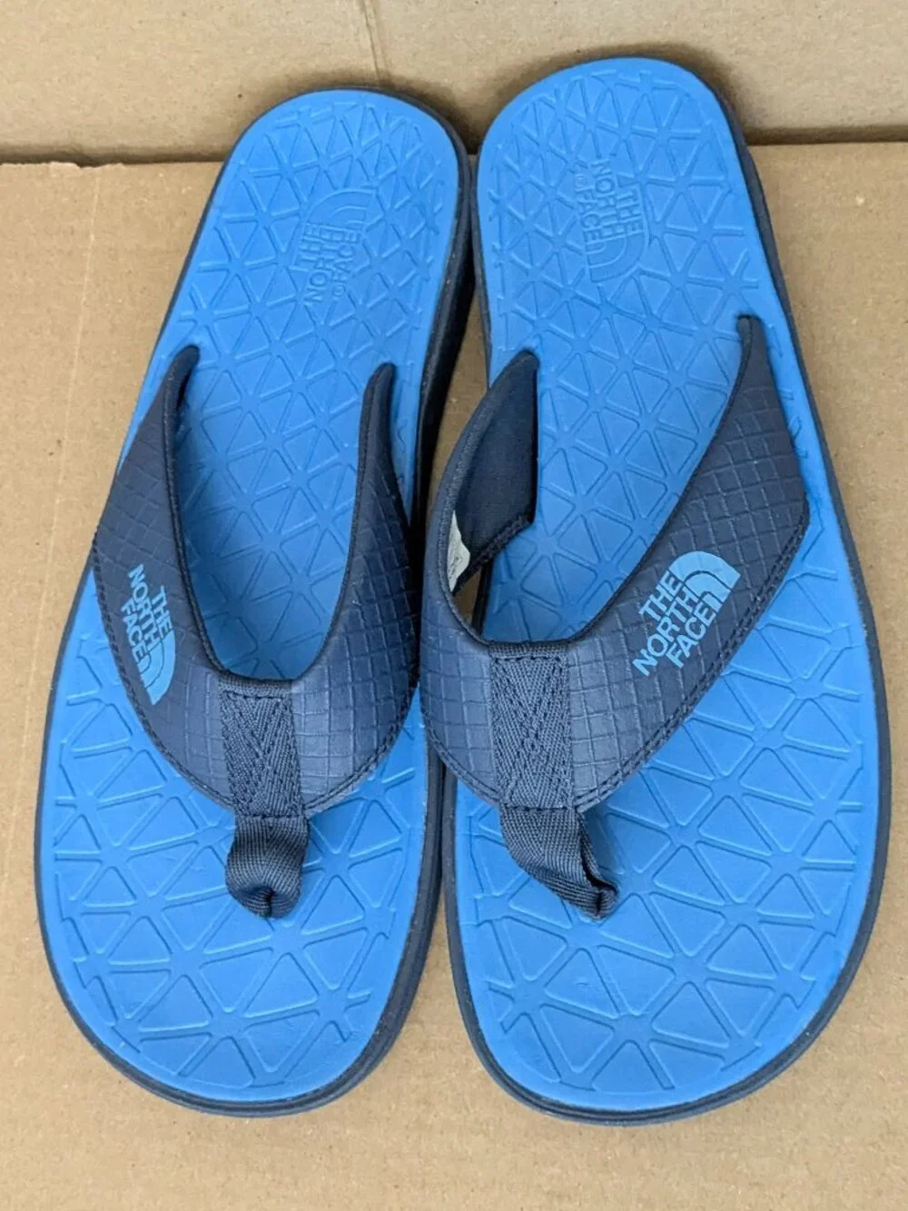 The North Face Base Camp Lite Flip-Flops Men's Size 10 Blue .